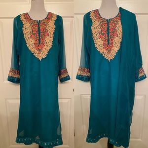 Silk Chiffon Wedding&Party Wear Salwar Kameez